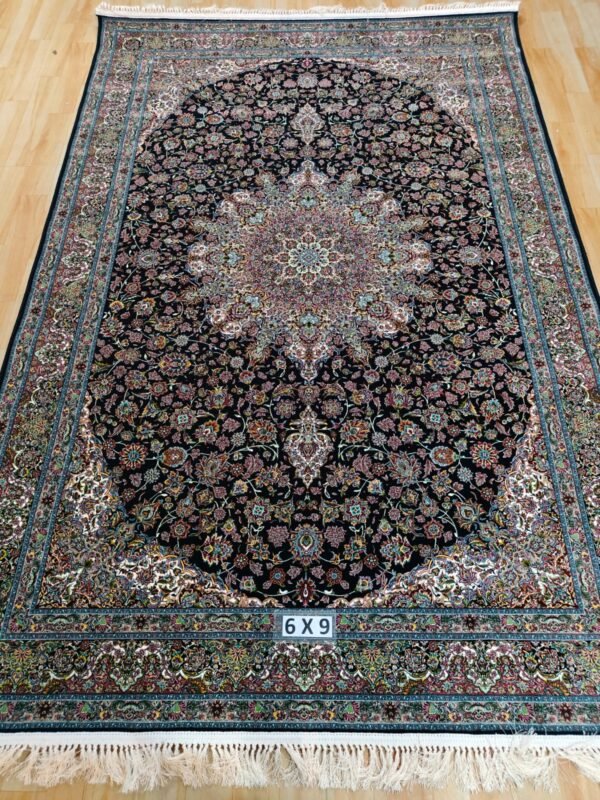 Ultra Premium Highest Density Imported  Irani Persian Silk Carpet for Your Living Room, Hall & Dinning Area 6 Feet x 9 Feet