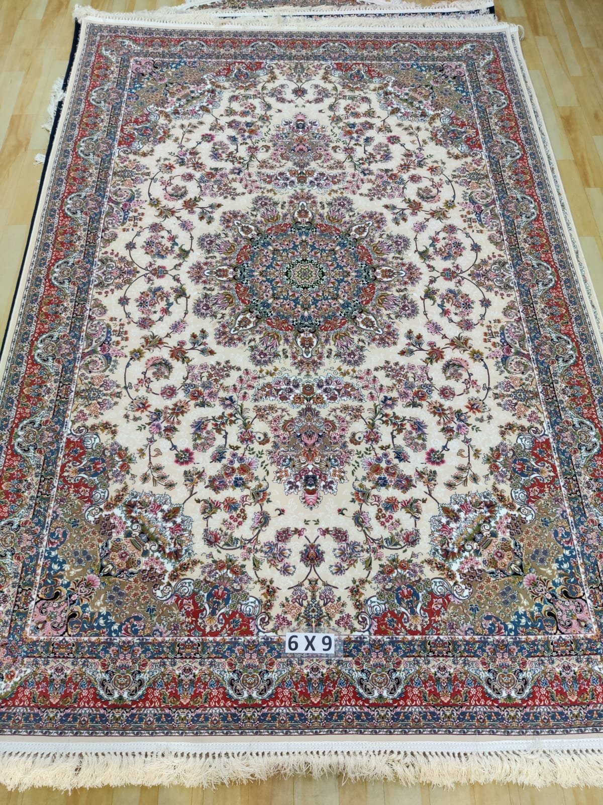 Ultra Premium Highest Density Imported Irani Persian Silk Carpet for Your Living Room, Hall & Dinning Area 6 Feet x 9 Feet