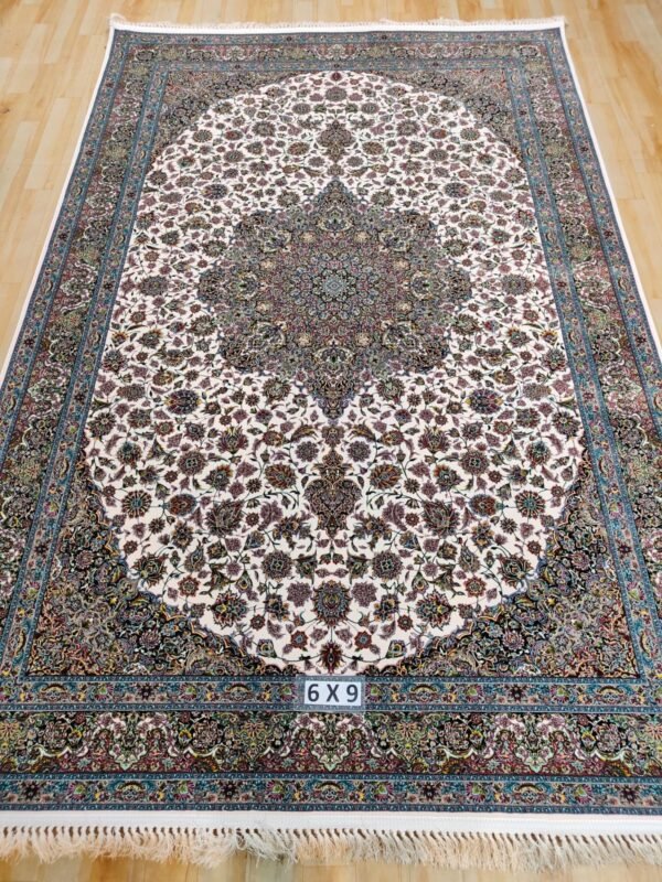 Ultra Premium Highest Density Imported  Irani Persian Silk Carpet for Your Living Room, Hall & Dinning Area 6 Feet x 9 Feet