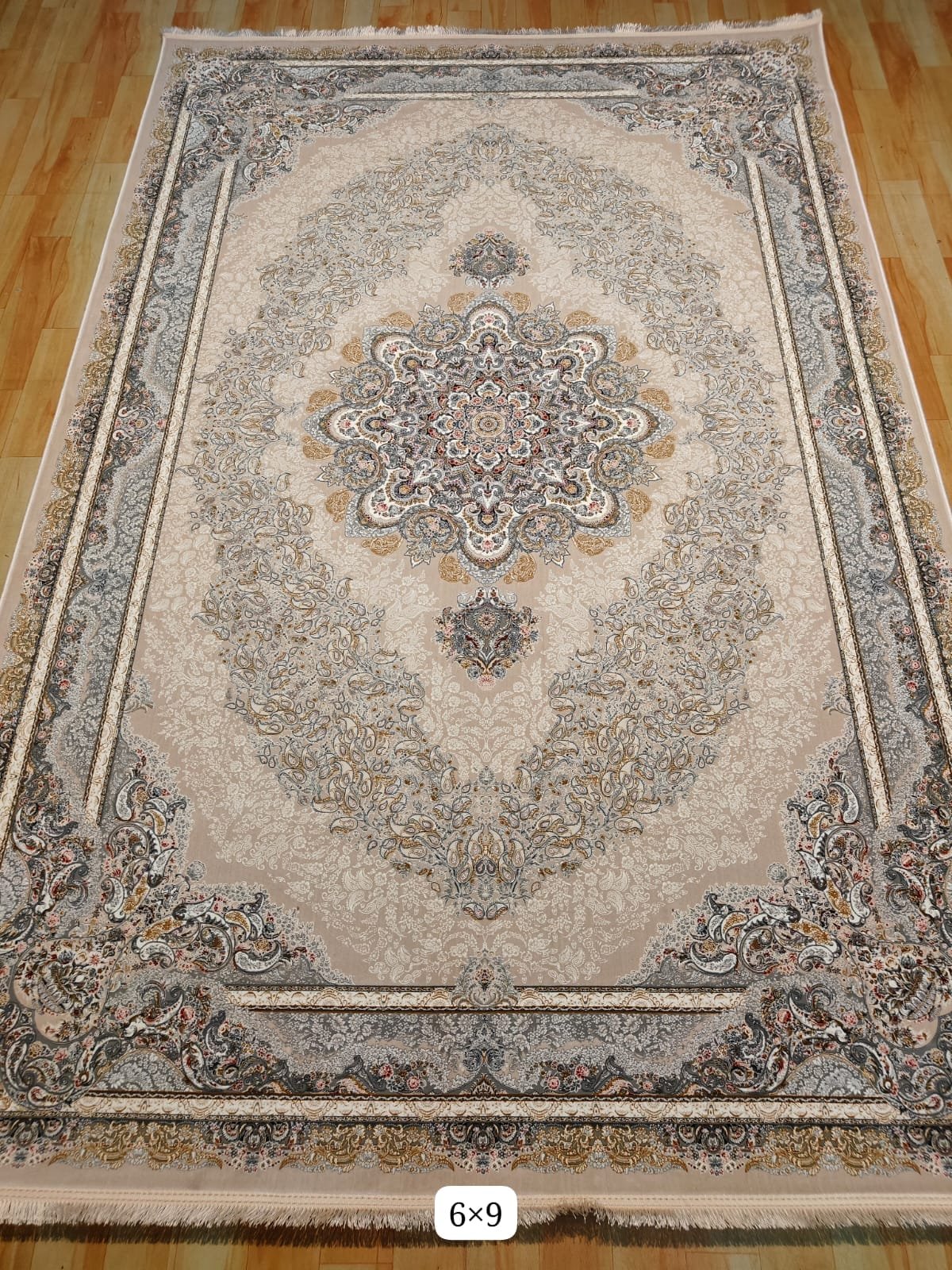 Ultra Premium Highest Density Imported Irani Persian Silk Carpet for Your Living Room, Hall & Dinning Area 6 Feet x 9 Feet