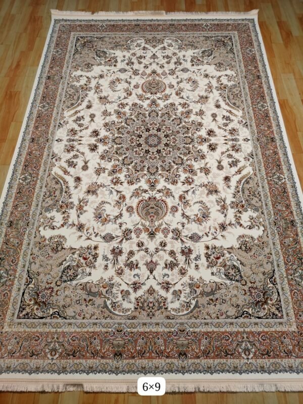 Ultra Premium Highest Density Imported  Irani Persian Silk Carpet for Your Living Room, Hall & Dinning Area 6 Feet x 9 Feet