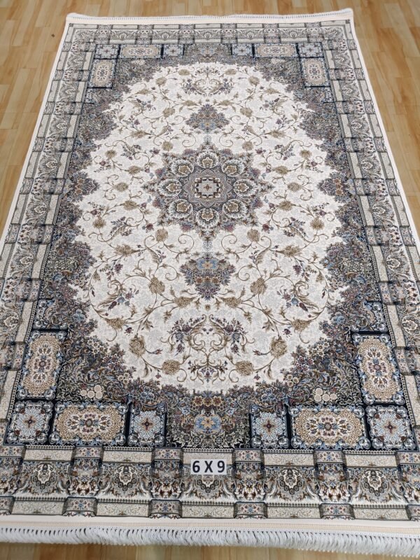 Ultra Premium Highest Density Imported  Irani Persian Silk Carpet for Your Living Room, Hall & Dinning Area 6 Feet x 9 Feet