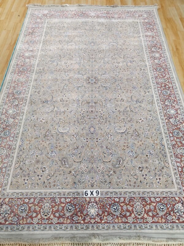 Ultra Premium Highest Density Imported  Irani Persian Silk Carpet for Your Living Room, Hall & Dinning Area 6 Feet x 9 Feet