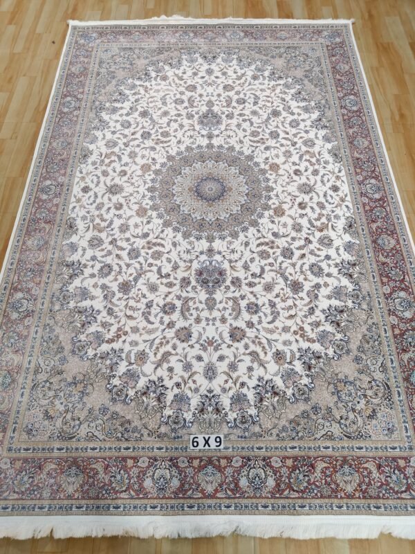 Ultra Premium Highest Density Imported  Irani Persian Silk Carpet for Your Living Room, Hall & Dinning Area 6 Feet x 9 Feet