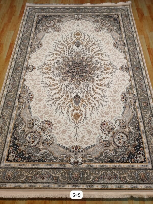 Ultra Premium Highest Density Imported  Irani Persian Silk Carpet for Your Living Room, Hall & Dinning Area 6 Feet x 9 Feet