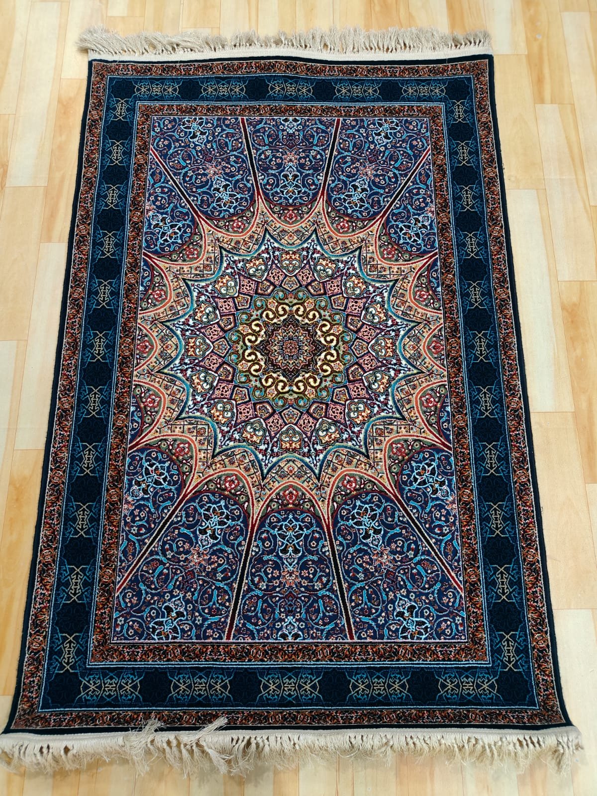 Ultra Premium Highest Density Imported Irani Persian Silk Carpet for Your Living Room, Hall & Dinning Area 3.4 Feet x 5 Feet