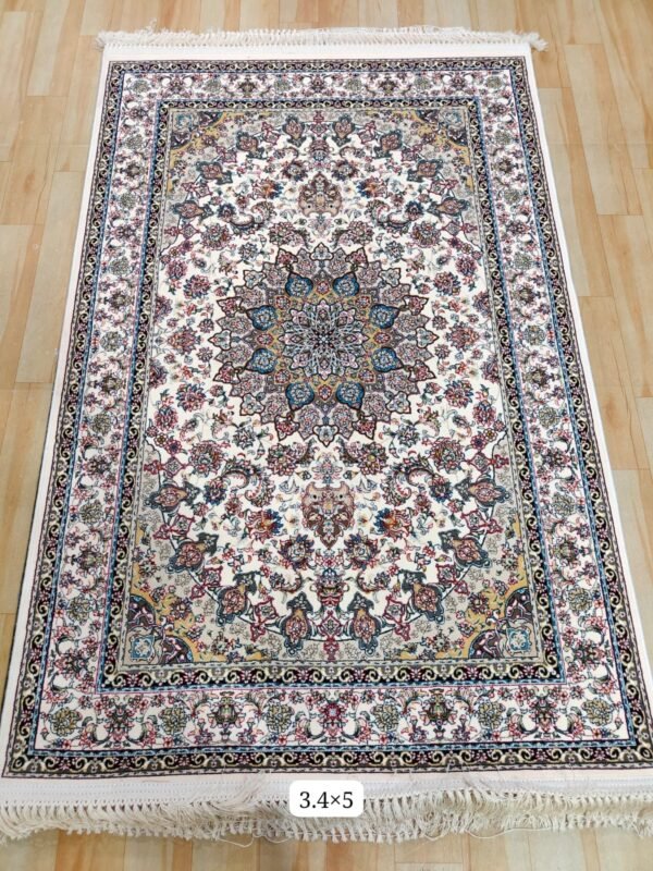 Ultra Premium Highest Density Imported  Irani Persian Silk Carpet for Your Living Room, Hall & Dinning Area 3.4 Feet x 5 Feet
