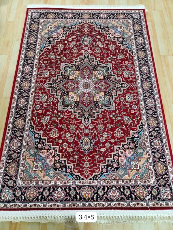 Ultra Premium Highest Density Imported  Irani Persian Silk Carpet for Your Living Room, Hall & Dinning Area 3.4 Feet x 5 Feet
