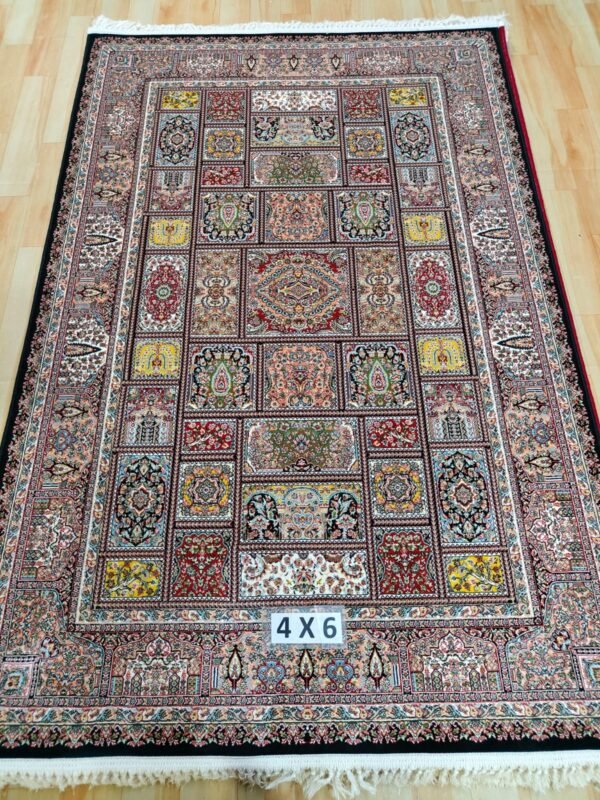 Ultra Premium Highest Density Imported  Irani Persian Silk Carpet for Your Living Room, Hall & Dinning Area 4 Feet x 6 Feet