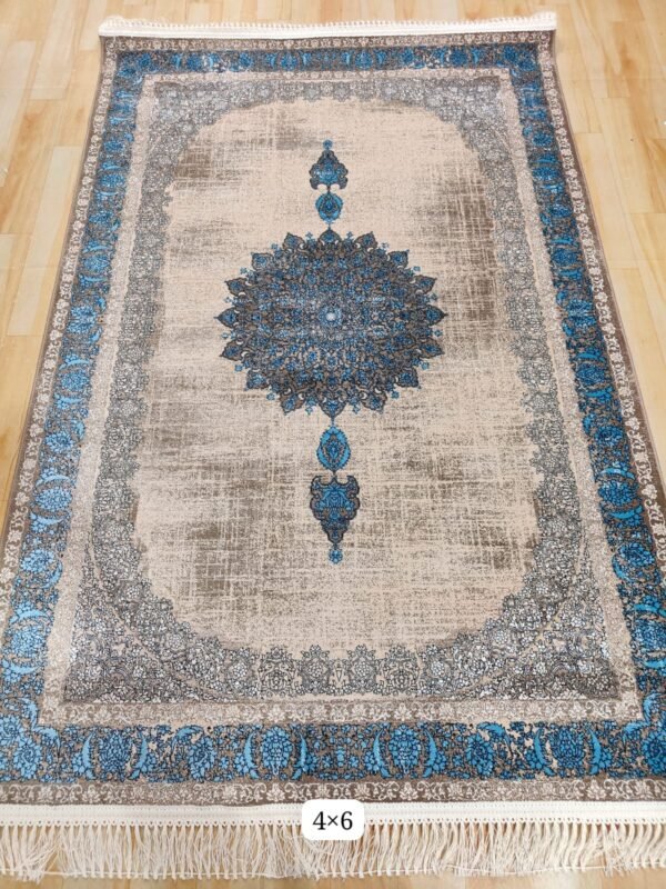 Ultra Premium Highest Density Imported  Irani Persian Silk Carpet for Your Living Room, Hall & Dinning Area 4 Feet x 6 Feet