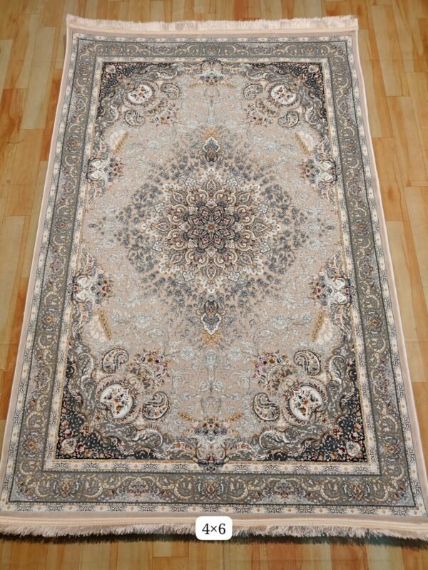 Ultra Premium Highest Density Imported  Irani Persian Silk Carpet for Your Living Room, Hall & Dinning Area 4 Feet x 6 Feet