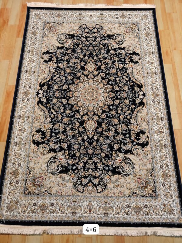 Ultra Premium Highest Density Imported  Irani Persian Silk Carpet for Your Living Room, Hall & Dinning Area 4 Feet x 6 Feet