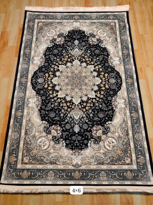 Ultra Premium Highest Density Imported  Irani Persian Silk Carpet for Your Living Room, Hall & Dinning Area 4 Feet x 6 Feet