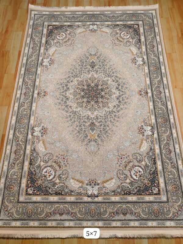 Ultra Premium Highest Density Imported  Irani Persian Silk Carpet for Your Living Room, Hall & Dinning Area 5 Feet x 7 Feet