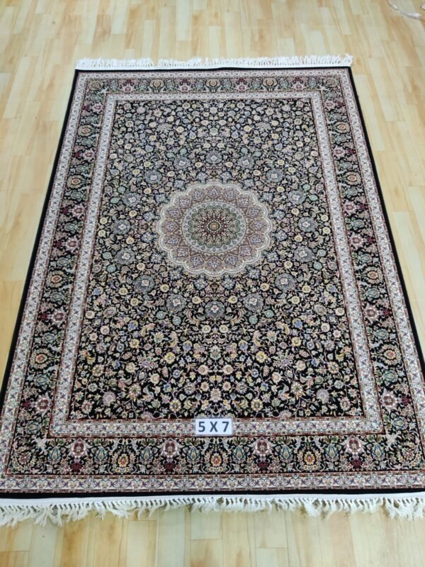Ultra Premium Highest Density Imported  Irani Persian Silk Carpet for Your Living Room, Hall & Dinning Area 5 Feet x 7 Feet