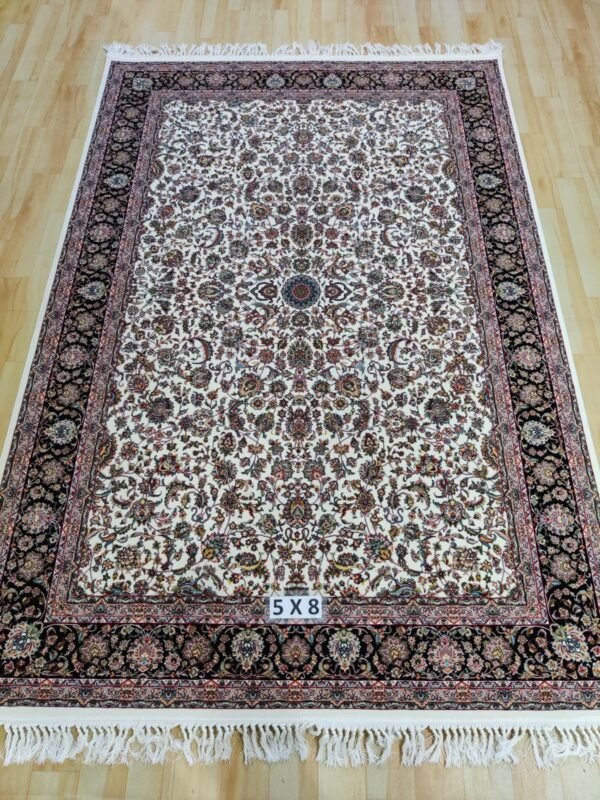 Ultra Premium Highest Density Imported  Irani Persian Silk Carpet for Your Living Room, Hall & Dinning Area 5 Feet x 8 Feet