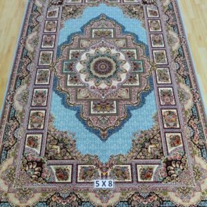 Ultra Premium Highest Density Imported  Irani Persian Silk Carpet for Your Living Room, Hall & Dinning Area 5 Feet x 8 Feet