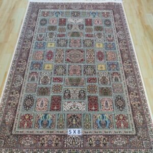 Ultra Premium Highest Density Imported  Irani Persian Silk Carpet for Your Living Room, Hall & Dinning Area 5 Feet x 8 Feet