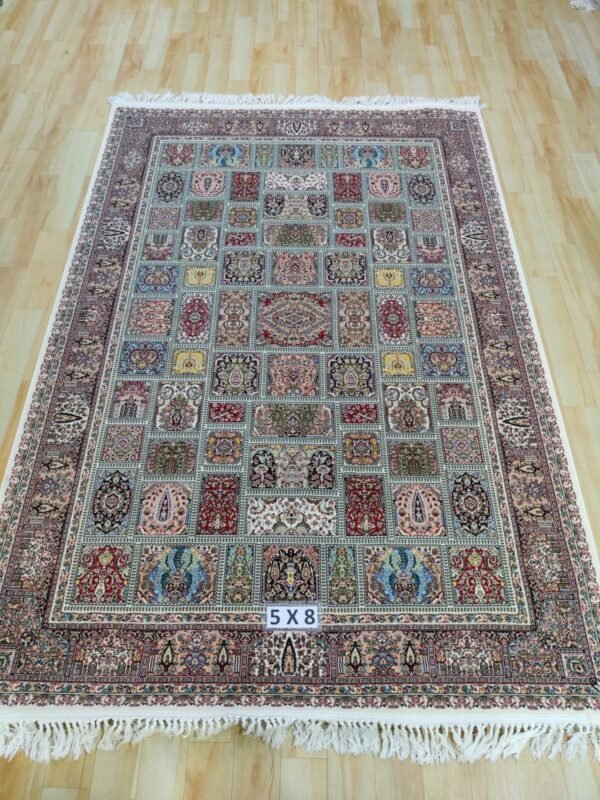 Ultra Premium Highest Density Imported  Irani Persian Silk Carpet for Your Living Room, Hall & Dinning Area 5 Feet x 8 Feet