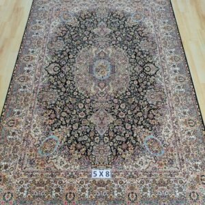 Ultra Premium Highest Density Imported  Irani Persian Silk Carpet for Your Living Room, Hall & Dinning Area 5 Feet x 8 Feet
