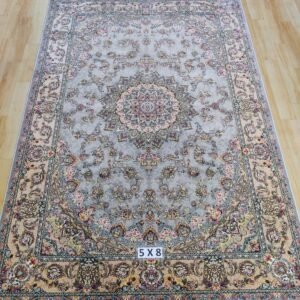 Ultra Premium Highest Density Imported  Irani Persian Silk Carpet for Your Living Room, Hall & Dinning Area 5 Feet x 8 Feet