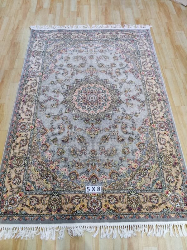 Ultra Premium Highest Density Imported  Irani Persian Silk Carpet for Your Living Room, Hall & Dinning Area 5 Feet x 8 Feet