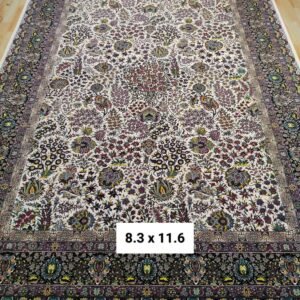 Ultra Premium Highest Density Imported  Irani Persian Silk Carpet for Your Living Room, Hall & Dinning Area 8.3 Feet x 11.6 Feet