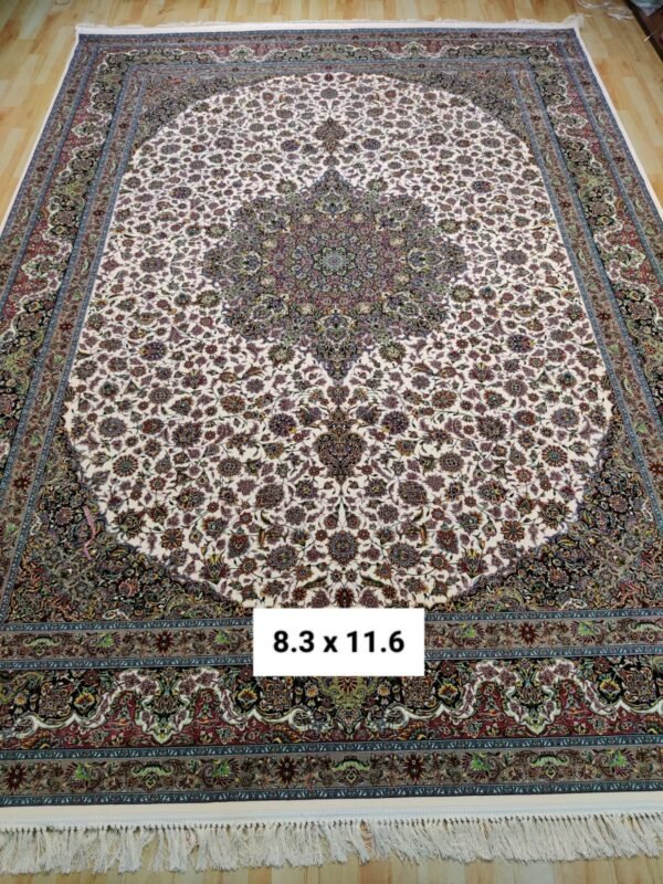 Ultra Premium Highest Density Imported  Irani Persian Silk Carpet for Your Living Room, Hall & Dinning Area 8.3 Feet x 11.6 Feet