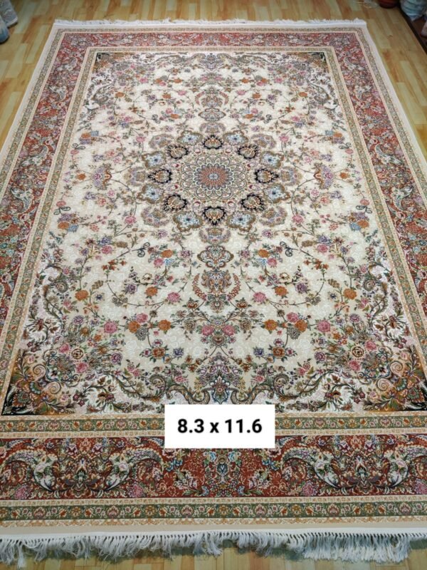 Ultra Premium Highest Density Imported  Irani Persian Silk Carpet for Your Living Room, Hall & Dinning Area 8.3 Feet x 11.6 Feet