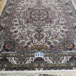 Ultra Premium Highest Density Imported  Irani Persian Silk Carpet for Your Living Room, Hall & Dinning Area 9 Feet x 12 Feet