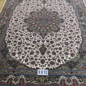 Ultra Premium Highest Density Imported  Irani Persian Silk Carpet for Your Living Room, Hall & Dinning Area 9 Feet x 12 Feet