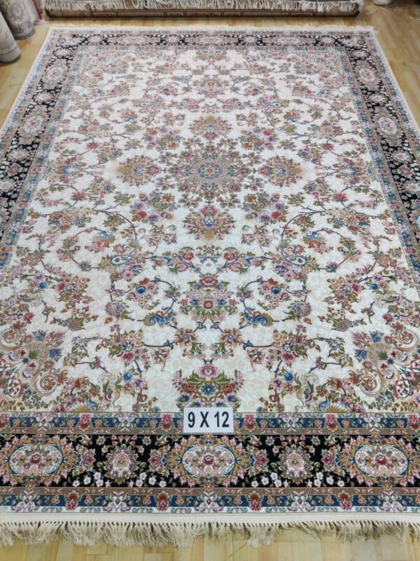 Ultra Premium Highest Density Imported  Irani Persian Silk Carpet for Your Living Room, Hall & Dinning Area 9 Feet x 12 Feet