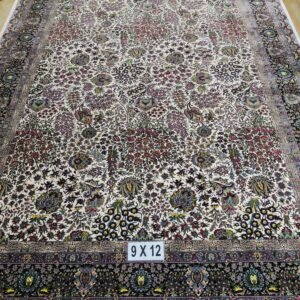 Ultra Premium Highest Density Imported  Irani Persian Silk Carpet for Your Living Room, Hall & Dinning Area 9 Feet x 12 Feet