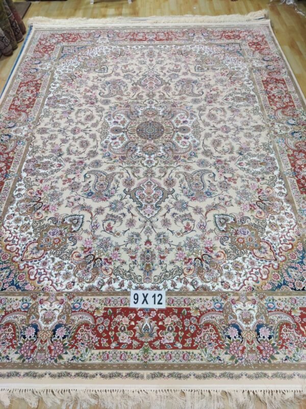 Ultra Premium Highest Density Imported  Irani Persian Silk Carpet for Your Living Room, Hall & Dinning Area 9 Feet x 12 Feet