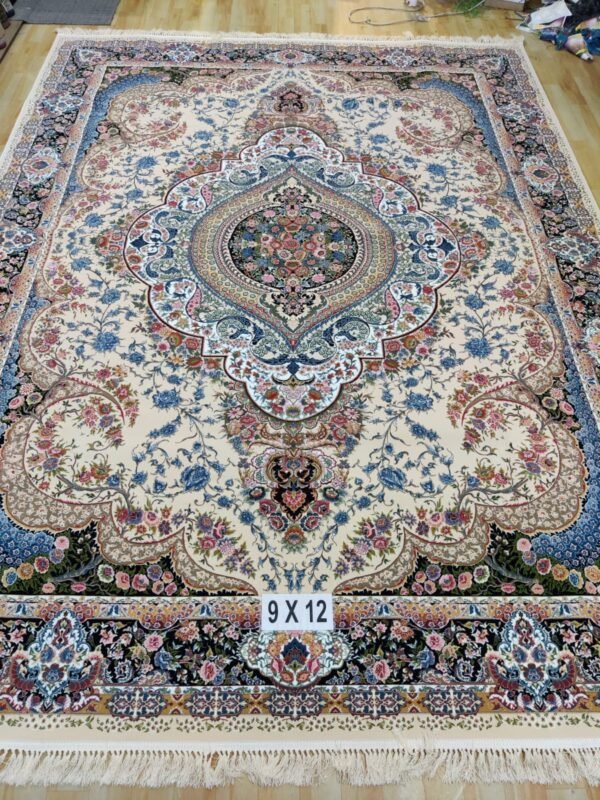 Ultra Premium Highest Density Imported  Irani Persian Silk Carpet for Your Living Room, Hall & Dinning Area 9 Feet x 12 Feet