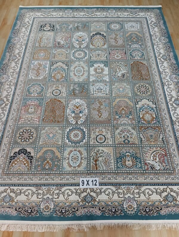 Ultra Premium Highest Density Imported  Irani Persian Silk Carpet for Your Living Room, Hall & Dinning Area 9 Feet x 12 Feet