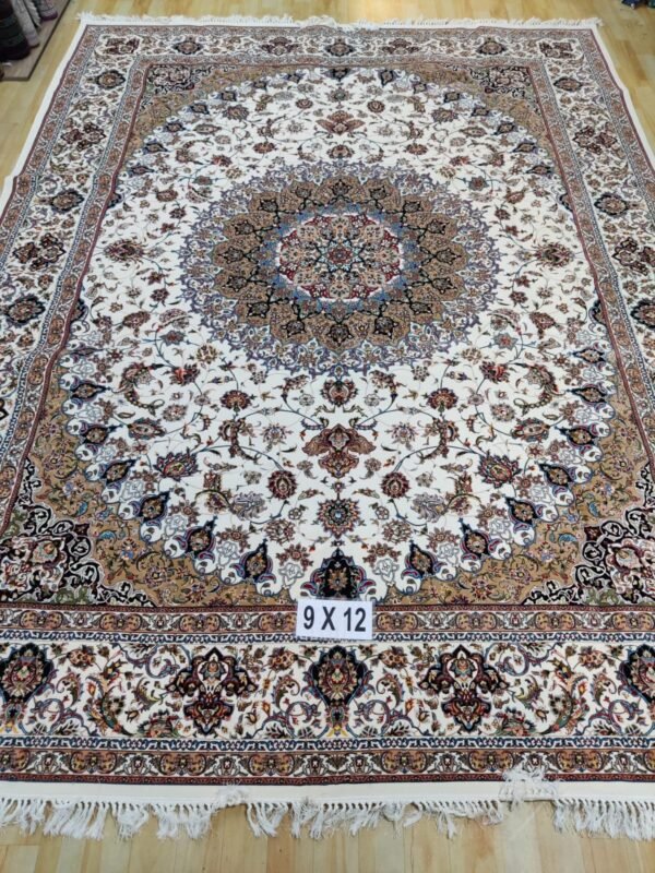 Ultra Premium Highest Density Imported  Irani Persian Silk Carpet for Your Living Room, Hall & Dinning Area 9 Feet x 12 Feet