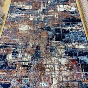 Abstract Area Rug Modern Style | Premium Indian Made Superior Comfort & Construction | Stain Shedding Resistant 6 Feet X 9 Feet