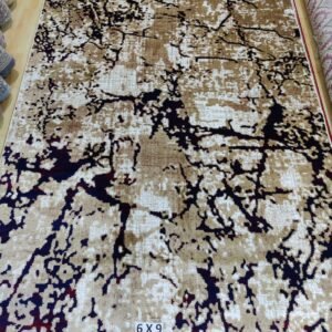 Abstract Area Rug Modern Style | Premium Indian Made Superior Comfort & Construction | Stain Shedding Resistant 6 Feet X 9 Feet