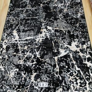 Abstract Area Rug Modern Style | Premium Indian Made Superior Comfort & Construction | Stain Shedding Resistant 5 Feet X 7 Feet