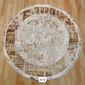 Premium Quality Turkish Modern Round Carpet 4 Feet X 4 Feet