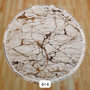 Premium Quality Turkish Modern Round Carpet 4 Feet X 4 Feet