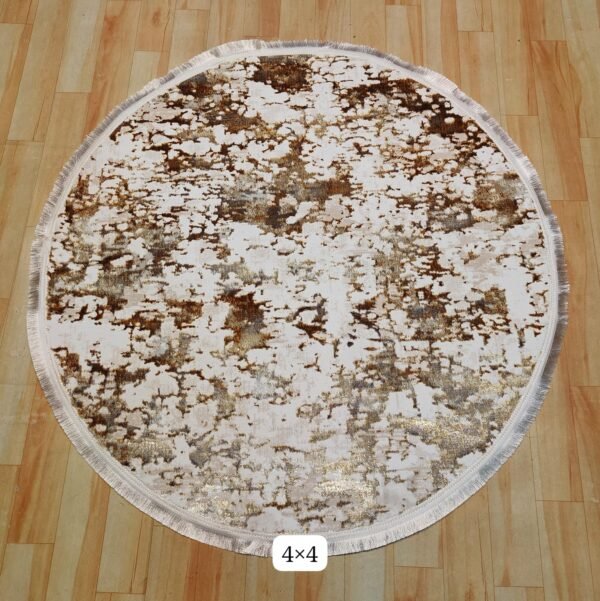Premium Quality Turkish Modern Round Carpet 4 Feet X 4 Feet