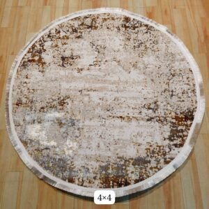 Premium Quality Turkish Modern Round Carpet 4 Feet X 4 Feet