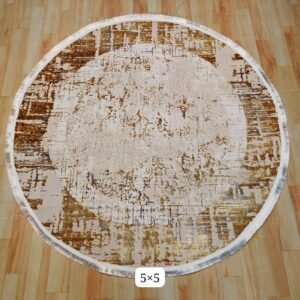 Premium Quality Turkish Modern Round Carpet 5 Feet X 5 Feet