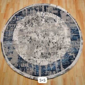 Premium Quality Turkish Modern Round Carpet 5 Feet X 5 Feet