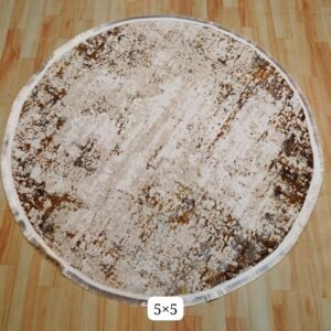 Premium Quality Turkish Modern Round Carpet 5 Feet X 5 Feet