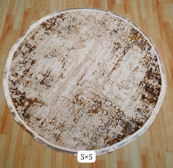 Premium Quality Turkish Modern Round Carpet 5 Feet X 5 Feet