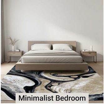 Abstract Area Rug Modern Style | Premium Indian Made Superior Comfort & Construction | Stain Shedding Resistant 6 Feet X 9 Feet - Image 3