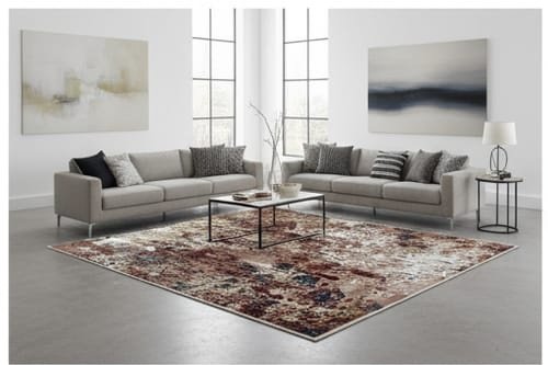 Abstract Area Rug Modern Style | Premium Indian Made Superior Comfort & Construction | Stain Shedding Resistant 6 Feet X 9 Feet - Image 6